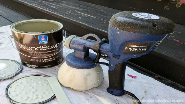 can a paint sprayer be used for stain
