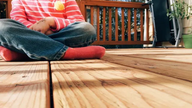 can i use a floor sander on a deck