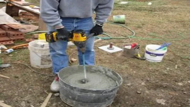 can i use a hammer drill to mix mortar