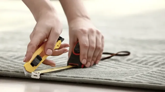 can you cut carpet with a utility knife