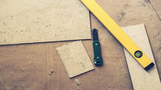 can you cut cement board with a utility knife