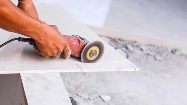 can you cut porcelain tiles with an angle grinder