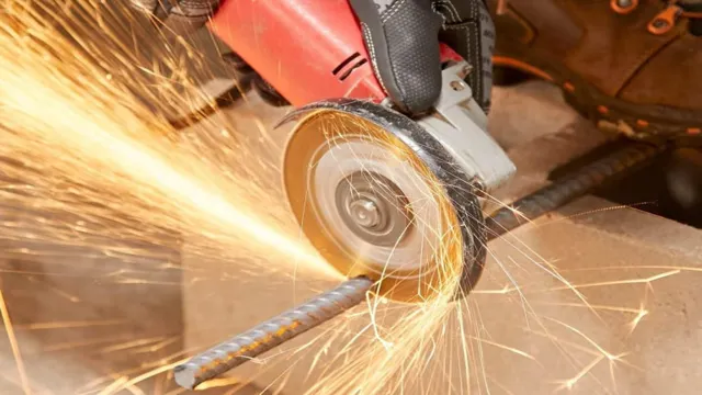 can you cut rebar with an angle grinder