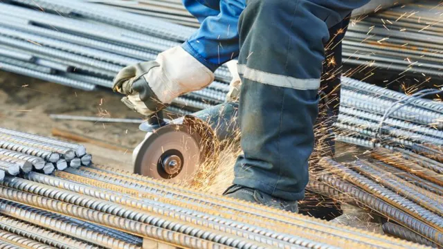 can you cut rebar with an angle grinder