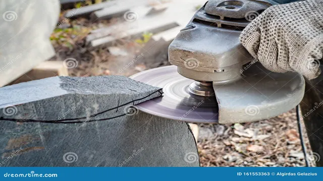 can you cut stone with an angle grinder