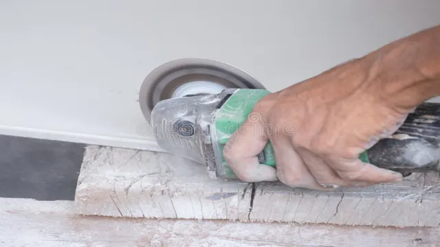 can you cut tiles with an angle grinder
