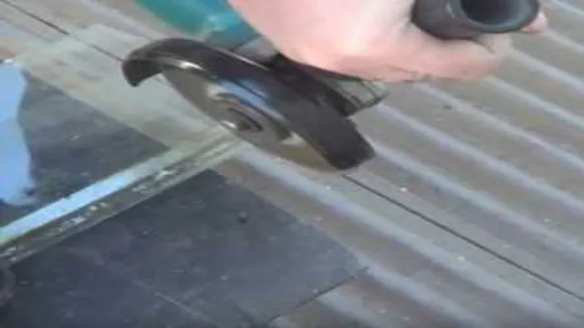 can you cut toughened glass with an angle grinder