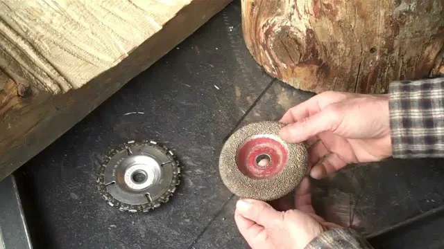 can you grind wood with an angle grinder