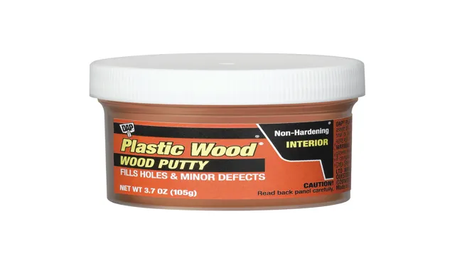 can you paint over non hardening wood putty