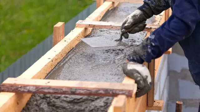 can you pour concrete around treated post
