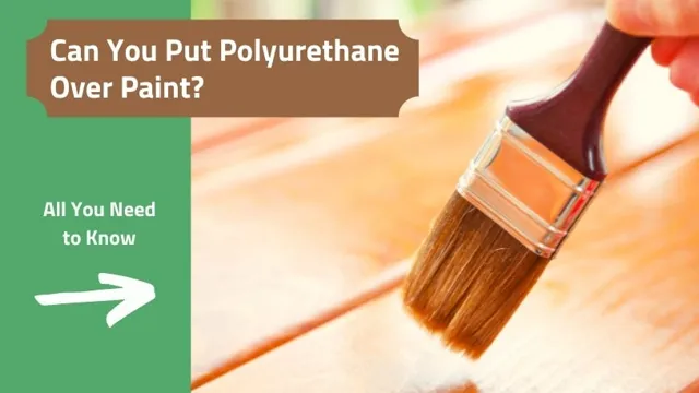 can you put polyurethane over latex paint