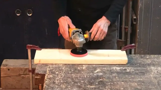 can you sand wood with an angle grinder