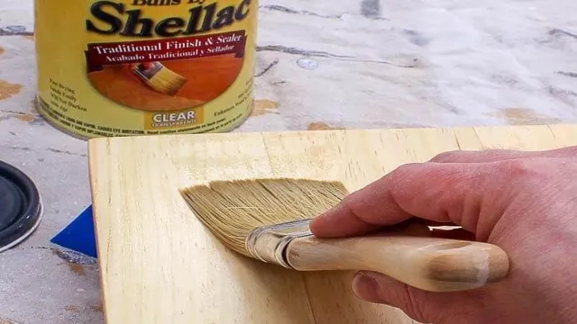 can you shellac over stain