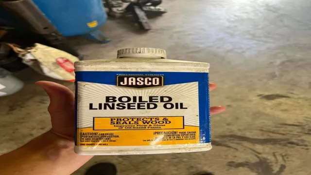 can you stain over linseed oil