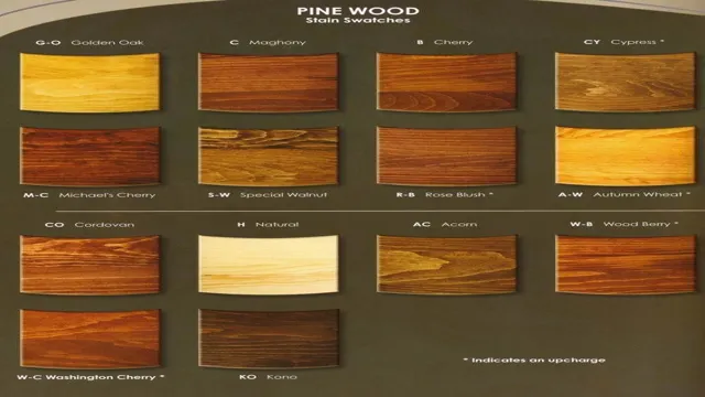 can you stain yellow pine
