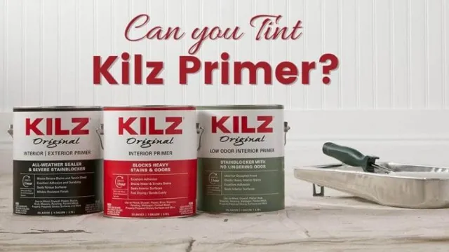 can you thin kilz primer