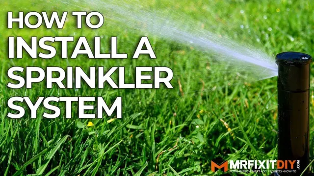can you turn on your own sprinkler system