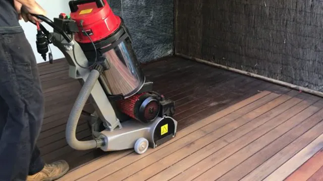 can you use a drywall sander on wood deck