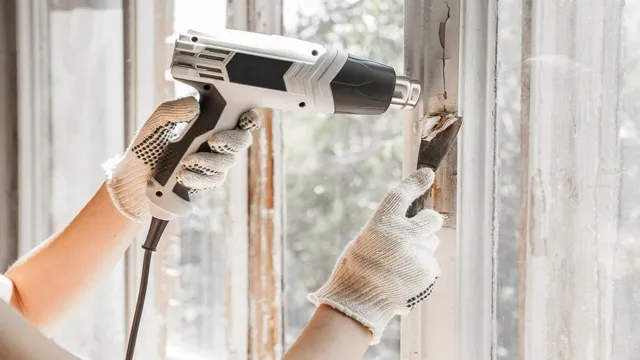 can you use a heat gun to dry paint