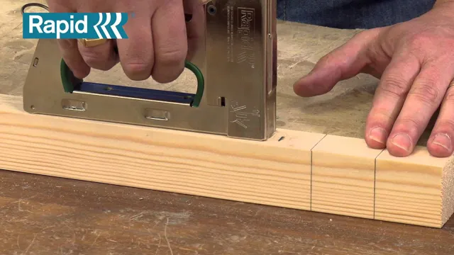 can you use a staple gun on wood