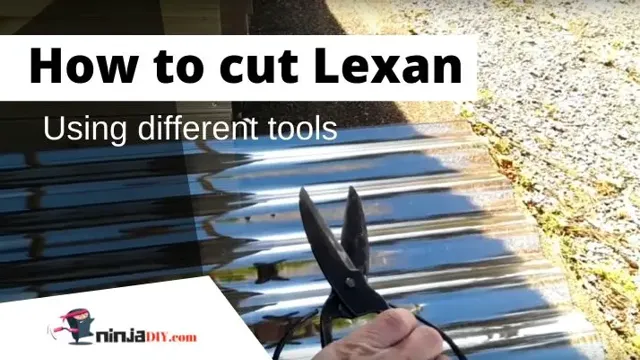 how do you cut lexan with a utility knife