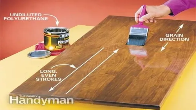 how long after staining wood can you apply polyurethane