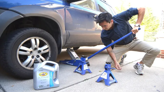 how many jack stands to change oil