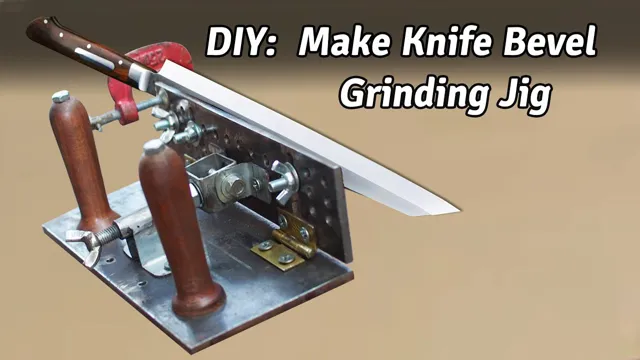 how to bevel a knife with a bench grinder