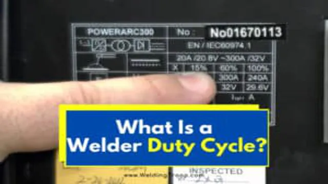 how to calculate duty cycle of welding machine