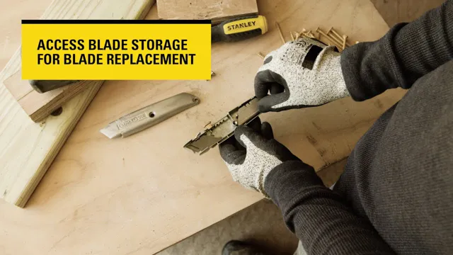 how to change a blade in a stanley utility knife