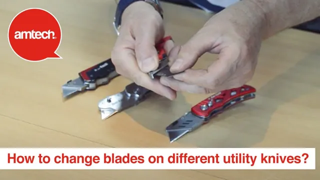 how to change a blade in a utility knife