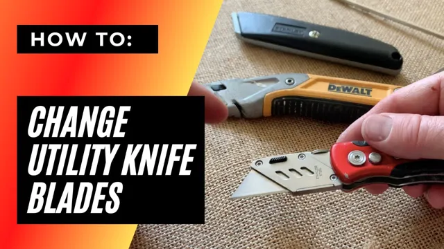 how to change a blade in a utility knife