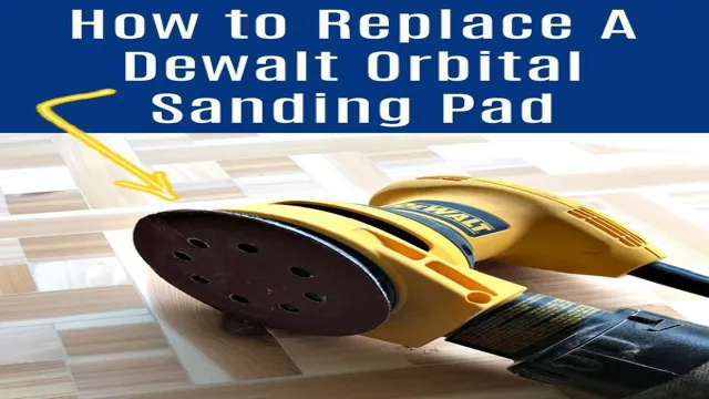 how to change backing pad on orbital sander