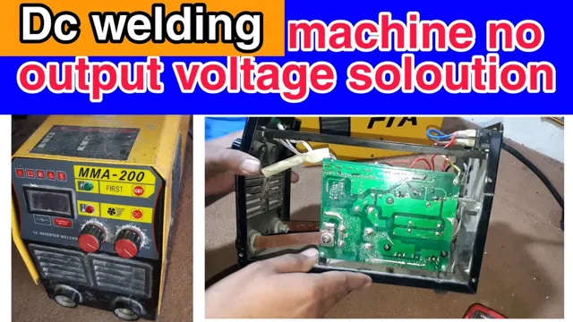 how to check voltage on welding machine