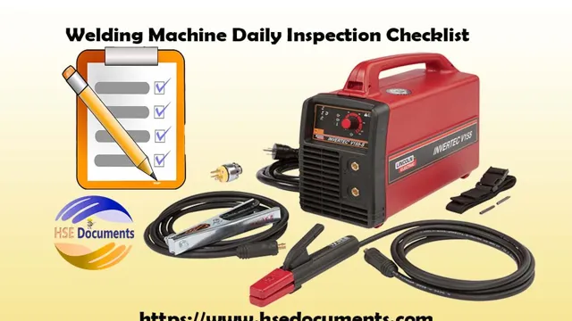 how to check welding machine