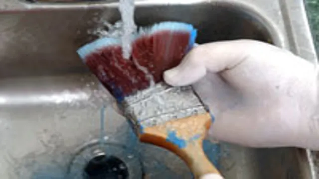 how to clean latex paint off brushes