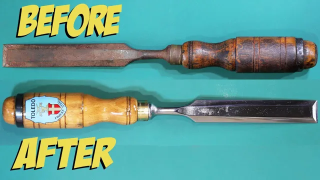 how to clean rusty chisels