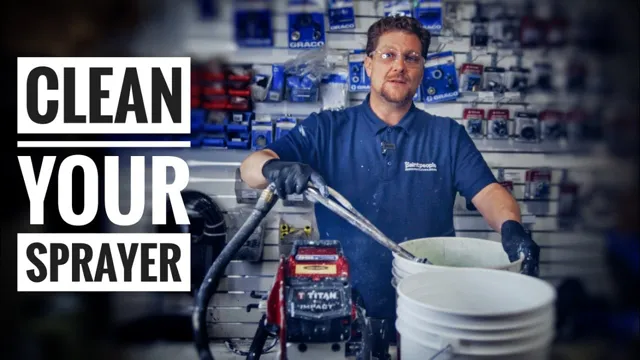 how to clean titan 440 paint sprayer