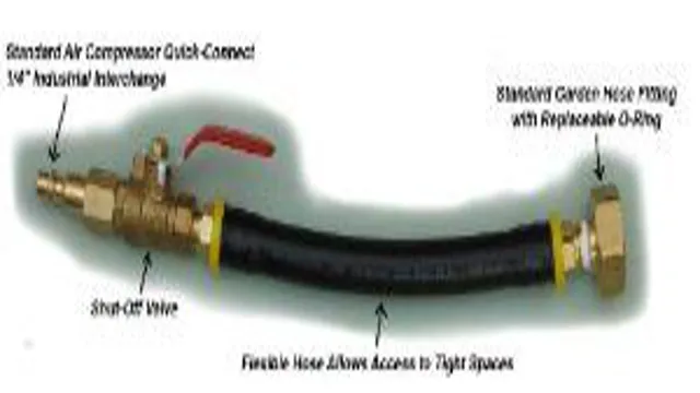 how to connect air compressor to sprinkler system