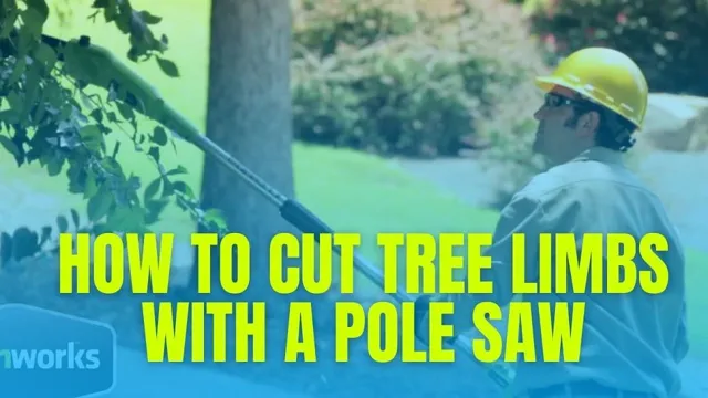 how to cut tree limbs with a pole saw