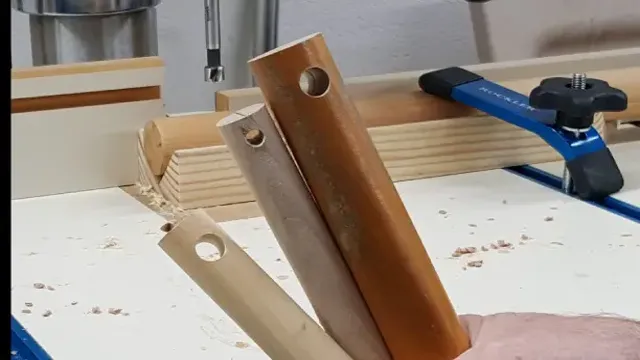 how to drill long straight holes in wood