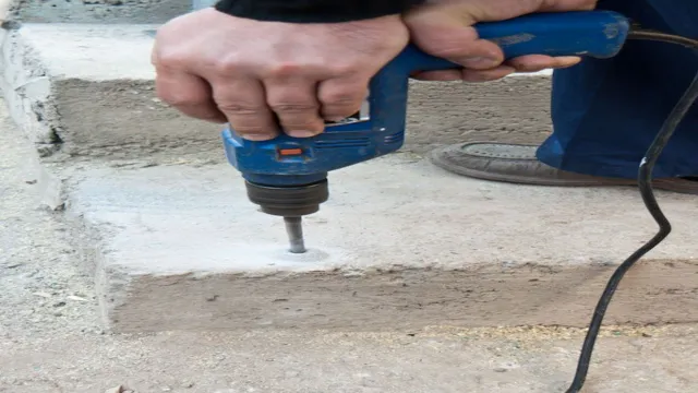 how to fill anchor holes in concrete