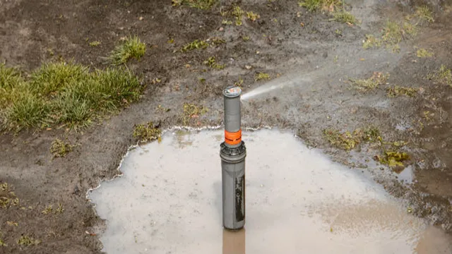 how to find sprinkler system leak