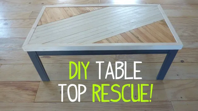 how to fix a cupped table top