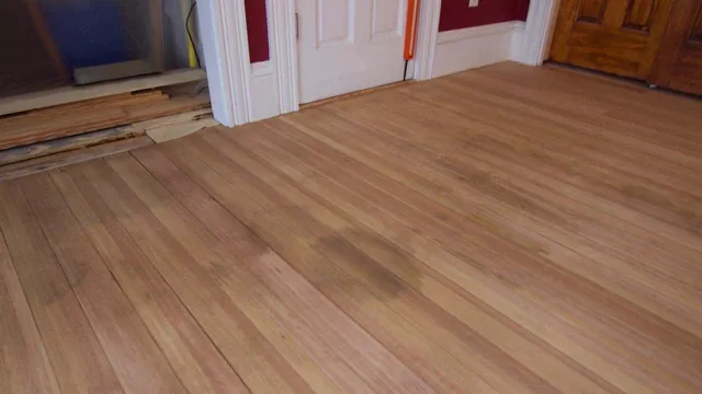 how to fix uneven stain on hardwood floors