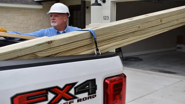 how to haul 20 ft lumber in pickup