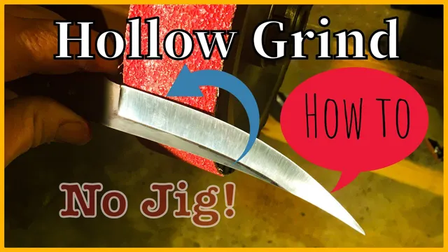 how to hollow grind a knife with a bench grinder