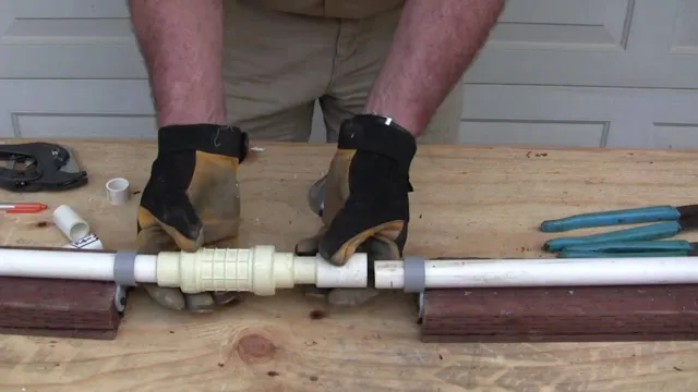 how to install a pvc repair coupling