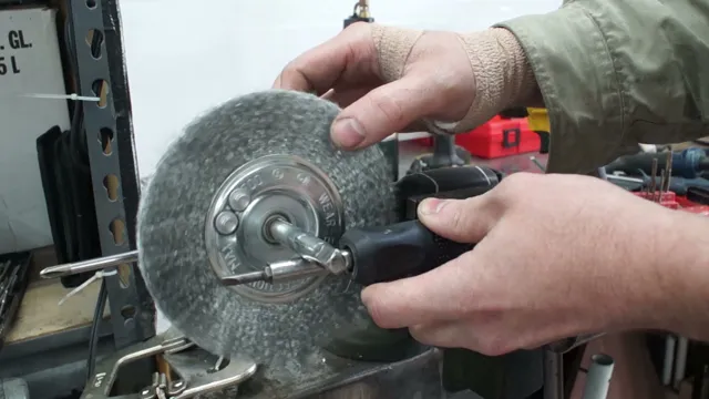 how to install a wire wheel on a bench grinder