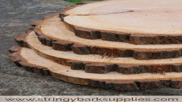 how to keep bark on wood slices